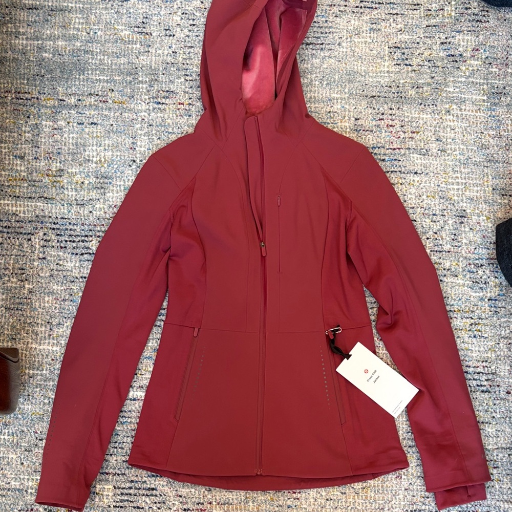 Lululemon Cross Chill Burgundy Hooded Jacket